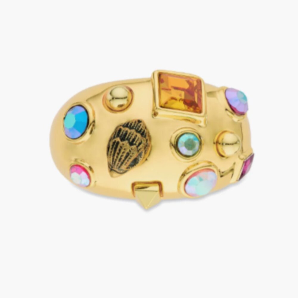 Kurt Geiger London Mixed Crystal Cocktail Ring - Picture 2 of 2